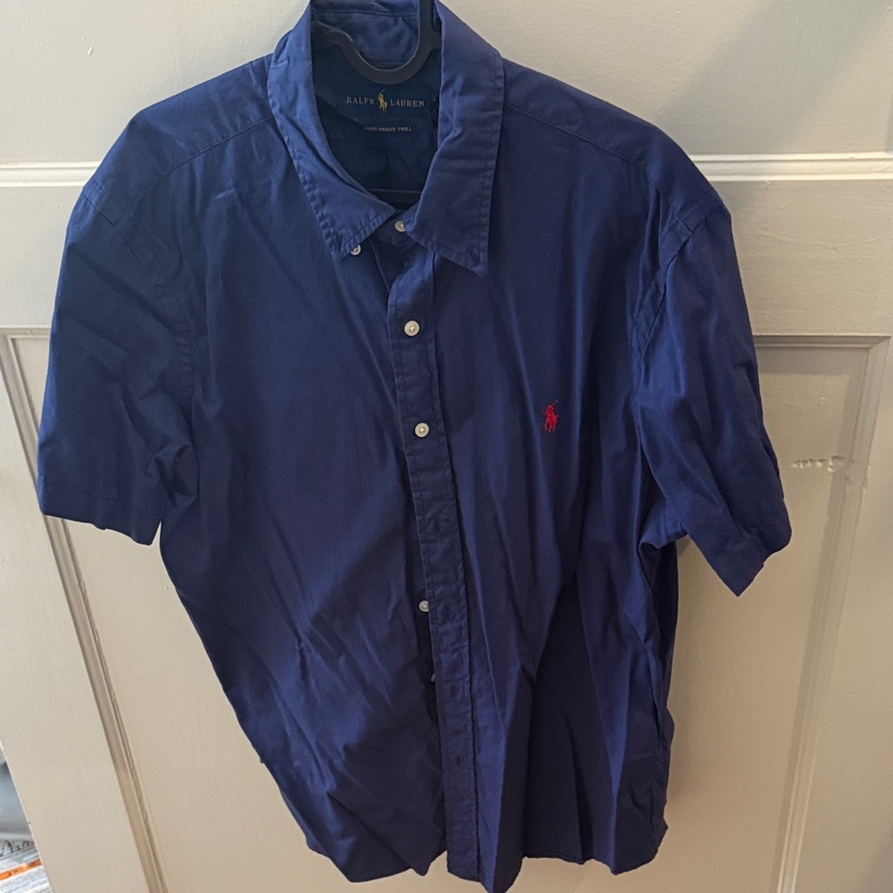 Ralph Lauren Men's Navy Blue Casual Shirt